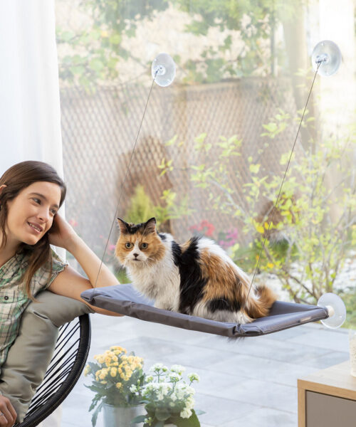 Hanging Cat Hammock Catlax InnovaGoods
