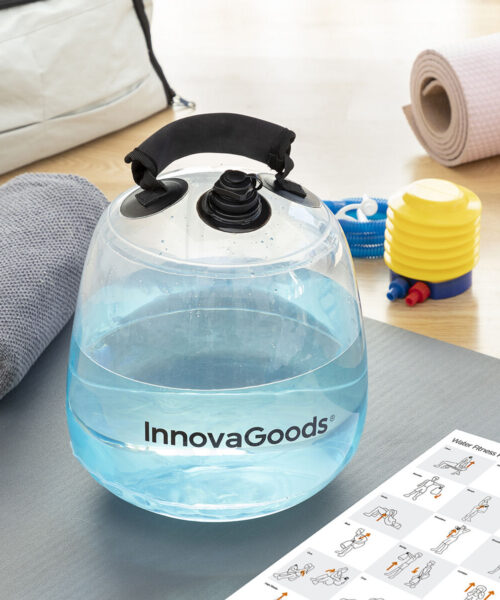 Water-filled Kettle Bell for Fitness Training with Exercise Guide Fibell InnovaGoods