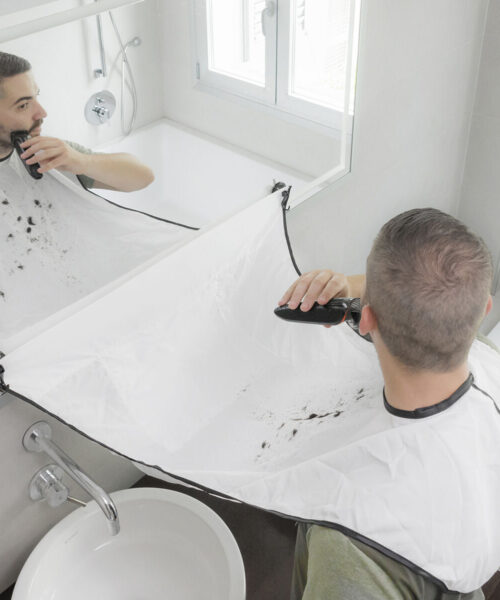 Beard-Trimming Bib with Suction Cups Bibdy InnovaGoods
