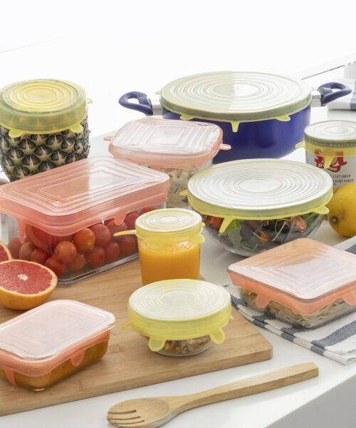 Set of 10 Reusable and Adjustable Kitchen Lids Lilyd InnovaGoods