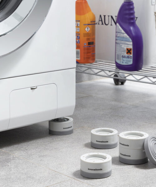 Set of Stackable Anti-vibration Feet Novib InnovaGoods 4 Units