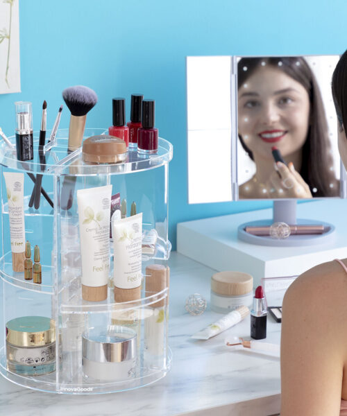 Rotating Make-up Organiser Rolkup InnovaGoods