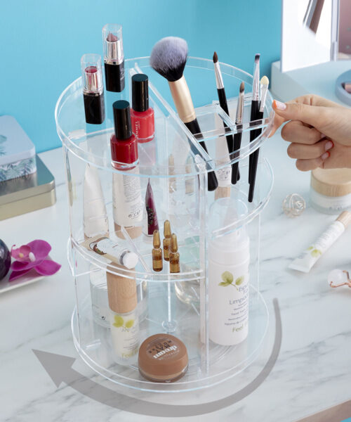 Rotating Make-up Organiser Rolkup InnovaGoods