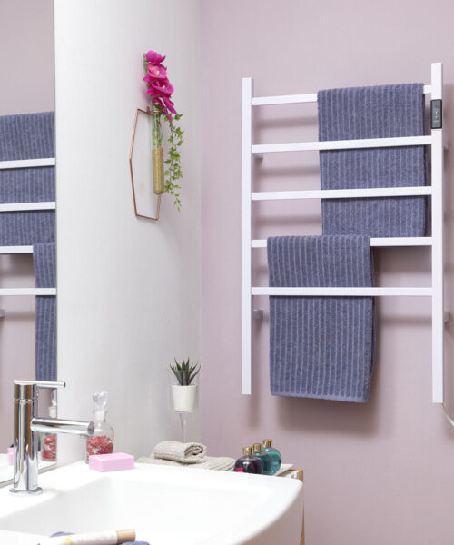 Electric Wall or Floor Towel Rail Racwel InnovaGoods
