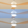LED Ceiling Fan with 3 ABS Blades Wuled InnovaGoods Wood 36 W 52