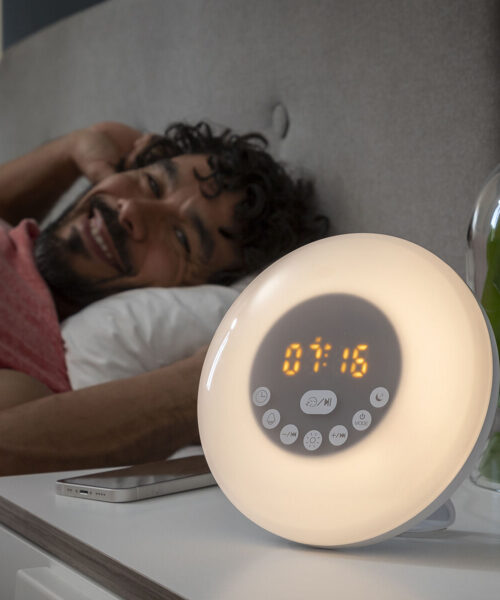 Rechargeable Sunrise Alarm Clock with Speaker Sunrilk InnovaGoods