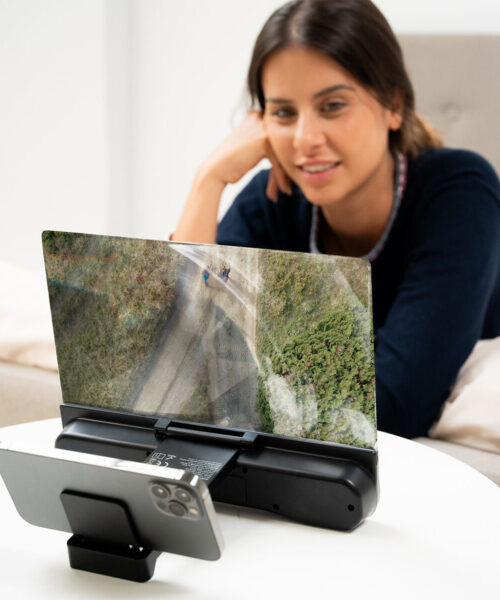 Rechargeable Screen Magnifier with Speaker for Mobile Phones Screenier InnovaGoods