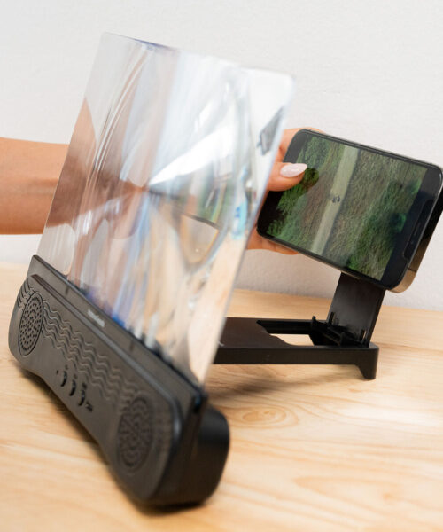 Rechargeable Screen Magnifier with Speaker for Mobile Phones Screenier InnovaGoods