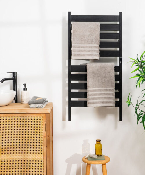 Electric Wall or Floor Towel Rail Towarall InnovaGoods 10 Bars